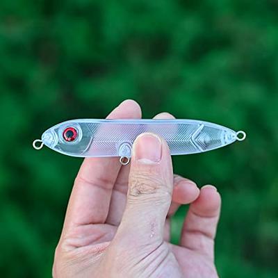 20pcs Lures Blank,Unpainted Fishing Lures Blank Minnow Crankbaits