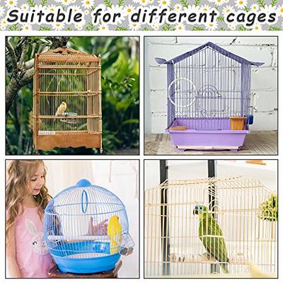 Large Bird Cage Cover Bird Cage Seed Catcher Bird Cage Liner Net Bird Cage  Skirt Guard Birdcage,Adjustable Nylon Mesh Net for Parrot Parakeet Macaw  Round Square Cage Daisy Design (Black,X-Large) - Yahoo