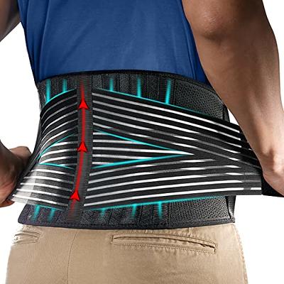 FEATOL Back Brace for Lower Back Pain Back Support Belt for Women & Men Breathable Lower Back Brace with Lumbar Pad Lower Back Pain Relief for