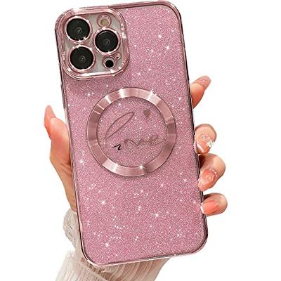  J.west Compatible with iPhone 11 Case 6.1,Shiny Soft  Shockproof Cute Clear Love-Heart Phone Protective Cover for Women,Glitter  Plating Pattern Design TPU Bumper Slim Fit Phone Case for Girls : Cell  Phones