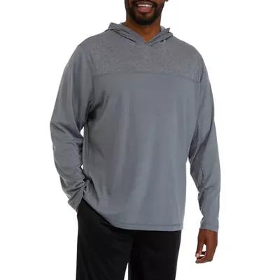 Zelos Men's Big & Tall Textured Long Sleeve Hoodie - Yahoo Shopping