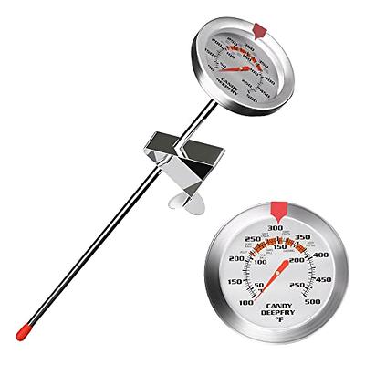 Candy Thermometer Deep Fry/Jam/Sugar/Syrup/Jelly Thermometer with Stainless  Steel Large 2 Dial & 9 Accurate Sensitive Long Probe Oil Thermometer  Cooking Thermometer - Yahoo Shopping