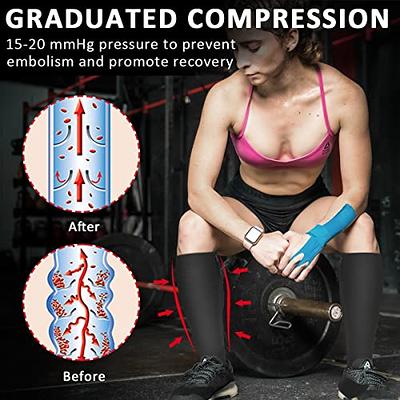 Ailaka Zipper Compression Socks Medical, 15-20 mmHg Knee High