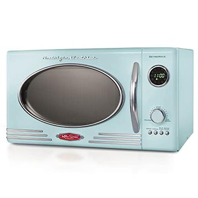 0.9 Cu.ft Retro Countertop Compact Microwave Oven - Costway