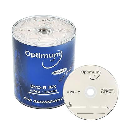 Blank CD DVD+R 16x 4.7GB 120 Minute DVD 50 Pack Storage Media in Spindle