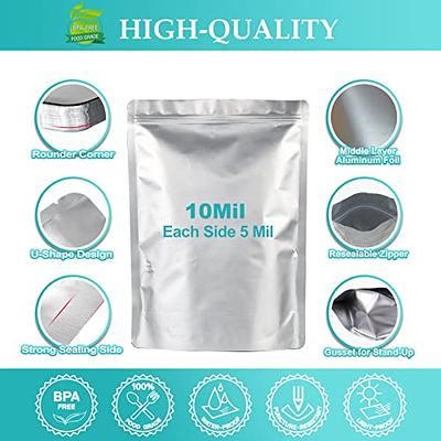 7-Mil Zip Seal Mylar Bags.