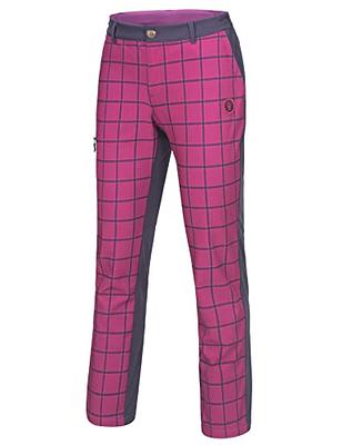 Little Donkey Andy Women's Softshell Pants, Fleece Lined and Water  Repellant for Hiking Ski Snowboarding Purple Plaid S - Yahoo Shopping