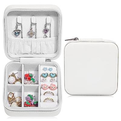 Sightor Velvet Travel Jewelry Box Organizer, Small Jewelry Case with Mirror  Portable Display Jewelry Storage Case for Rings Earrings Necklace Bracelet,  Perfect for Women (Blue) - Yahoo Shopping