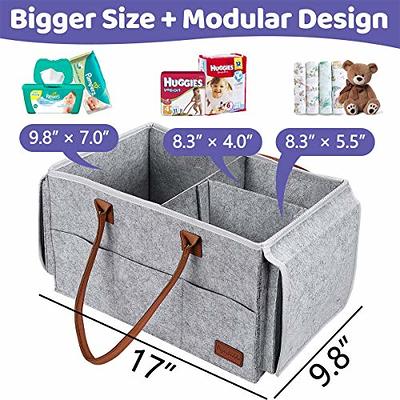 Baby Diaper Caddy Organizers Baby Wipes Felt Storage, Nursery