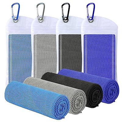 U-pick 4 Packs Cooling Towels (40x 12), Microfiber Ice Towel