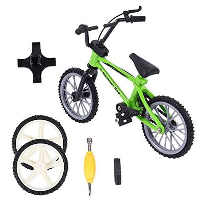  Grip and Tricks - Green Finger BMX Freestyle with 2 Extra Toy  Bike Wheels and 1 Finger Bikes Tool - Pack 1 Finger Toy for Kids 6+ Years  Old : Toys & Games