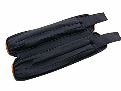 ICZW 4x8 Pool Cue Case Billiard Stick Carrying Case Leatherette Soft Cue  Bag Hold 4 Butt 8 Shaft Black