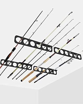 Great White Heavy Duty Floor Standing Marine Fishing Rod Display Organizer  Rack Stand for Bent and Straight Butt Rods