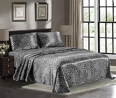 Nestl Bed Sheets Set, 1800 Series Deep Pocket 4 Piece Bed Sheet Set,  Microfiber, King, Silver Gray