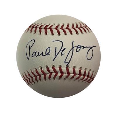 Albert Pujols Autographed 2006 WS Logo Baseball