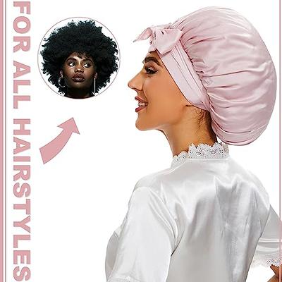 Head Scarf Head Wear Sleeping Silky Curly Afro Cap Hair Satin Bonnet Head  Wrap