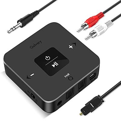 Golvery Bluetooth 5.0 Transmitter Receiver for TV, 2 in 1 Bluetooth Aux Adapter  for PC/DVD/MP3/Car/Home Stereo/Speaker/Gym, Optical/RCA/AUX Connection, 25  Hours Playtime, Pair 2 Devices Simultaneously - Yahoo Shopping