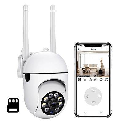 SSYING 2PCS Surveillance Outdoor Security Cameras, 5G/2.4G Wi-Fi Wireless  1080P Dome Home Cam with Phone App, 360°View Pan/Tilt, Color Night Vision