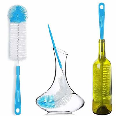 Dish Brush Set of 4 with Bottle Water Brush, Dish Scrub Brush, Scrubber  Brush and Straw Brush - Kitchen Scrub Brushes Ergonomic Non Slip Long  Handle