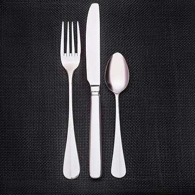 Acopa Phoenix Rose Gold 18/0 Stainless Steel Forged Flatware Set