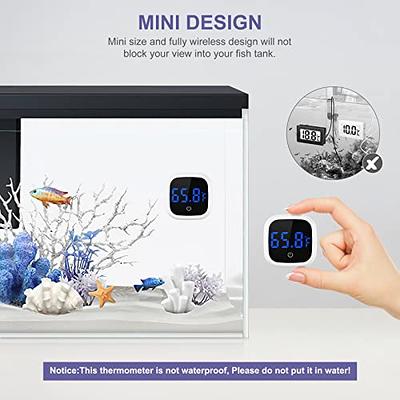 Aquarium Thermometer LCD Digital Waterproof Thermometer with Suction Cup  Fish Tank Water Temperature for Fish Like Betta 