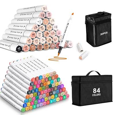 Primrosia 100 Dual Tip Markers and 24 Skin Tones for Anime, Fashion Drawing  and Coloring - Yahoo Shopping