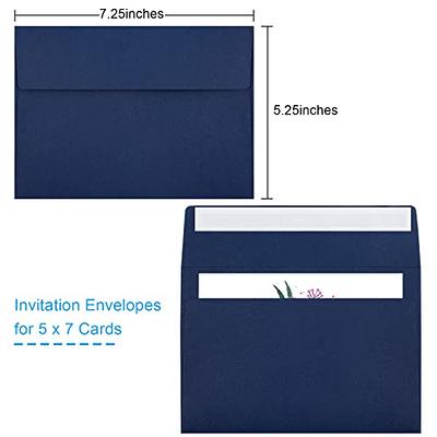 A7 Printable White Envelopes 5X7 100 Pack - Quick Self Seal,for 5x7 Cards, Perfe