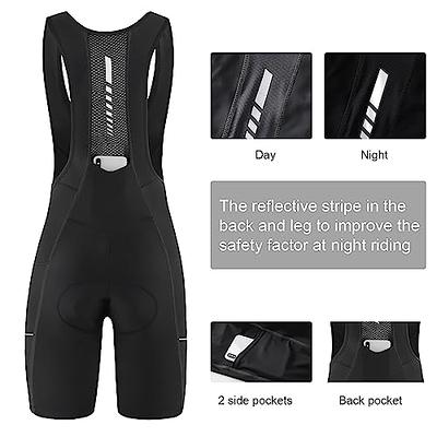 BALEAF Cycling Bib Shorts Women, 4D Padded Bike Shorts with Pockets, Biking  Bicycle Road Bike UPF50+ Black XL - Yahoo Shopping