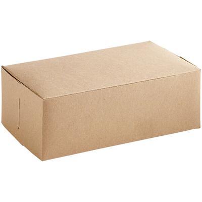 Eco Pie Kraft and Green Paper Corrugated Flatbread Box - 14 x 7 x 1 1/2  - 50 count box