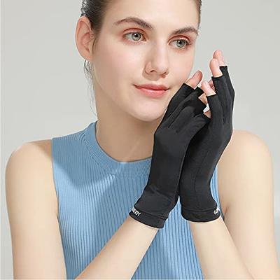 Fingerless Anti UV Radiation Protection Nail Gloves UV Protection