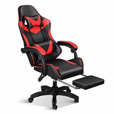 MoNiBloom Computer Gaming Chair with Footrest and Lumbar Support,  Adjustable Hight Ergonomic Racing Chair for Adult Teen Office or Gaming,  Carbon Fiber Leather High Back Video Game Chair, Black - Yahoo Shopping