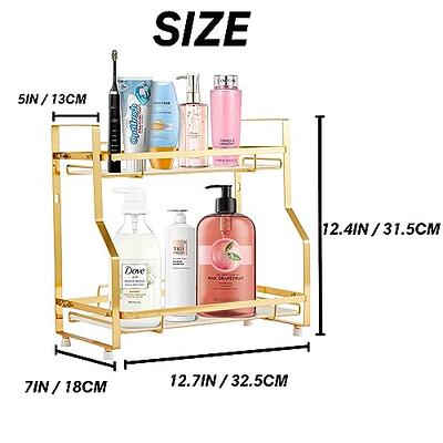 Durmmur 2 Pack Adhesive Shower Caddy Organizer with Hooks, Rustproof No  Drilling Wall Mounted Storage Shelf Rack for Inside Shower/Bathroom/Kitchen