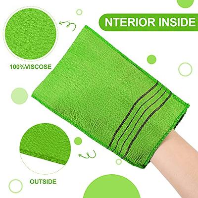 Exfoliating Face Body Wash Cloths Towel Soft Weave Bath Cloth Dual-Sided  Exfoliating Scrub Cloth Shower Wash Rags Massage Bath Cloth for Skin Care 5  Pcs