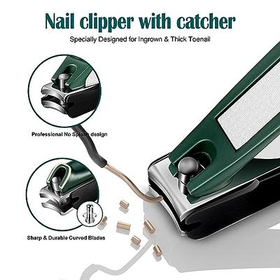 Cumuul Nail Clipper, Cumuul Nail Clippers, Nail Clippers with Catcher for  Thick Nails, Ultra Wide Jaw Opening Toenail Clippers, Fingernail Clipper