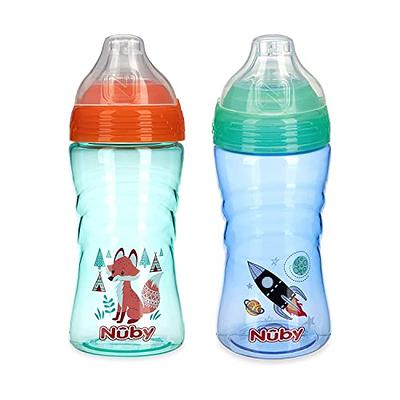 Nuby 2 Pack No Spill Printed Thirsty Kids No-Spill Sip-it Sport Cup with  Soft Spout and Lid - 12oz, 12+ Months, 2 Pack, rocket / fox - Yahoo Shopping