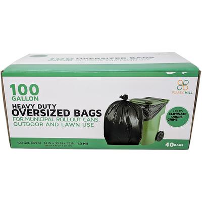 13 Gallons Plastic Trash Bags - 100 Count