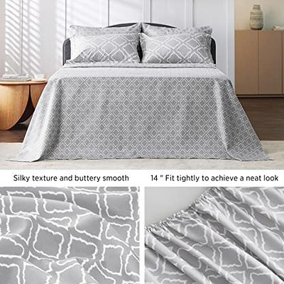  Bedsure Full/Queen Comforter Sets, 7 Pieces Bed in a Bag -  Stripes Seersucker Bedding Set with Comforter, Flat Sheet, Fitted Sheet,  Pillow Shams, Pillowcases : Home & Kitchen