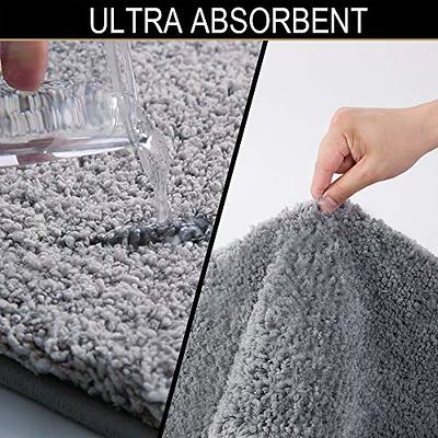 Walensee Large Bathroom Rug (24 x 36, Grey) Extra Soft and Absorbent Shaggy Bathroom  Mat Machine Washable Microfiber Bath Mat for Bathroom, Non Slip Bath Mat,  Luxury Bathroom Floor Mats - Yahoo Shopping