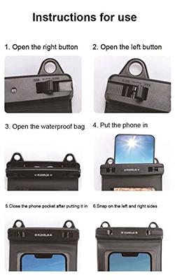  UNBREAKcable Waterproof Phone Case, 2-Pack IPX8 Universal  Waterproof Phone Pouch Dry Bag for iPhone 15 14 13 12 11 Pro Max XR X XS SE  2022 8 Plus Samsung S23 S22