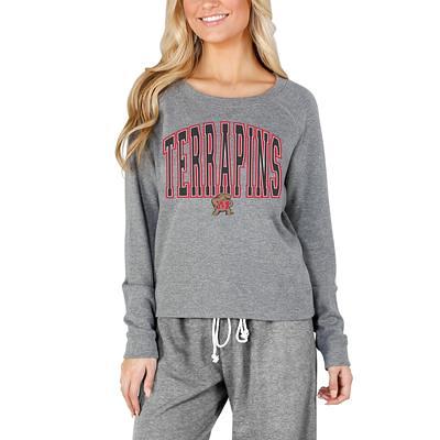 Concepts Sport Women's Philadelphia Eagles Brushed Terry Oatmeal Long  Sleeve Crew Sweatshirt