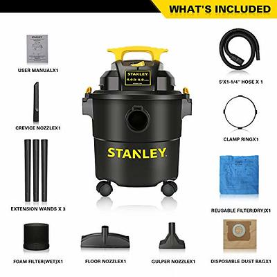 Stanley 6 Gallon 4 Peak HP Poly Wet Dry Vacuum SL18116P