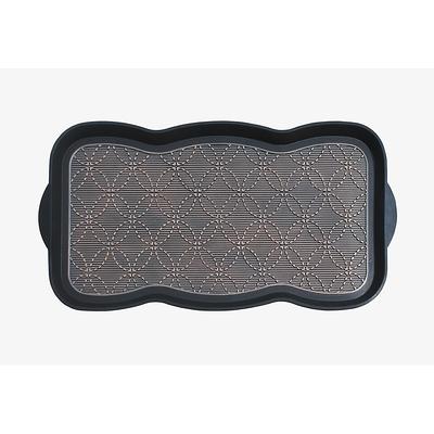 A1HC Footprint Heavy Duty Flexible 100% Rubber Boot Mat. Multi