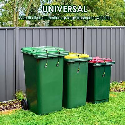 2Pcs Trash Can Lock for 30 to 50 Gallon Bins Kitchen Trash Can Lid Lock  Sturdy Nylon Strap Bear Proof Trash Can Fixed Rope