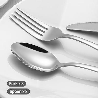 Forks And Spoons Silverware Set, Food Grade Stainless Steel