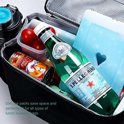 4-Pack Ice Packs for Coolers, Breastmilk Bottle Storage, Lunch Box,  Insulated Bags, Contoured Freezer Packs, Long Lasting Reusable Cool Packs  for Canned Beer Soda, Camping Beach Picnic