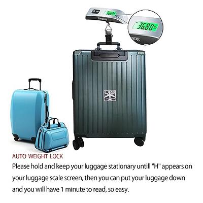 Luggage Scale, Portable Digital Hanging Baggage Scale For Travel, Suitcase  Weight Scale , 50kg, Battery Included - Silver