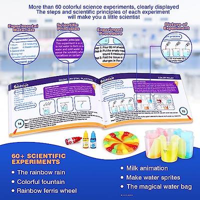 56 Experiment Set for kids-School Laboratory Science Experiment Kits  ,Educational Toy Gifts for Boys and Girls,Ages 3- 9 Years, Grow Crystals,  Make