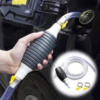BISupply Manual Fuel Transfer Pump Siphon Hose for Gasoline, Oil, Water -  6ft Hand Pump Gas Can Liquid Fluid Shaker Kit - Yahoo Shopping