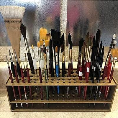 1 Pcs 49 Holes Paint Brush Pencil Stand Watercolor Paint Brush Holder Stand  Painting Supplies For Students Desk Organizer