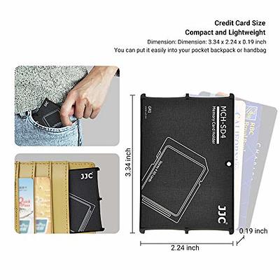 SD Card Holder, Honsky Waterproof Memory Card Holder Case for SD Cards,  Micro SD Cards, SDHC SDXC,Black